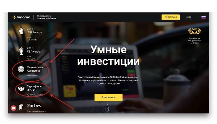 платформа биномо