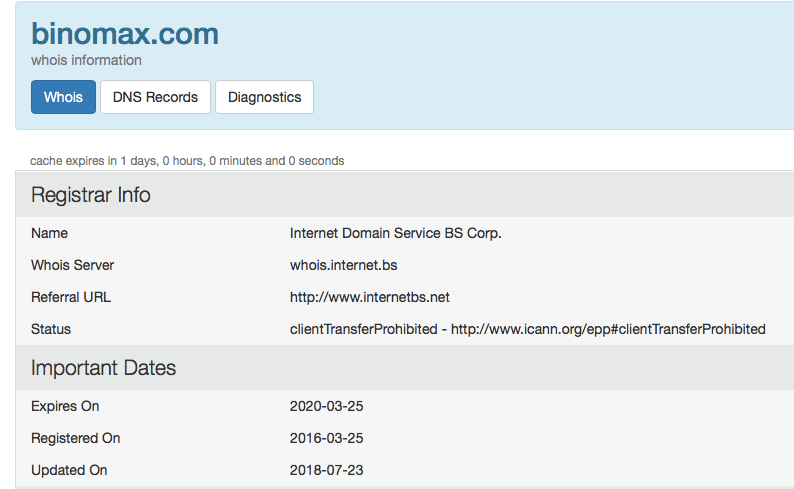 домен биномакс
