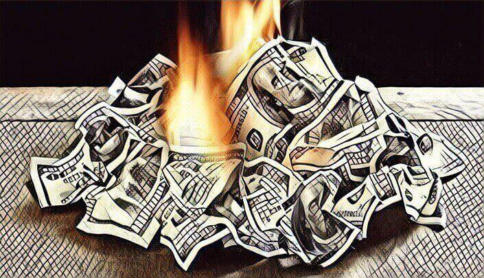 сгорают деньги