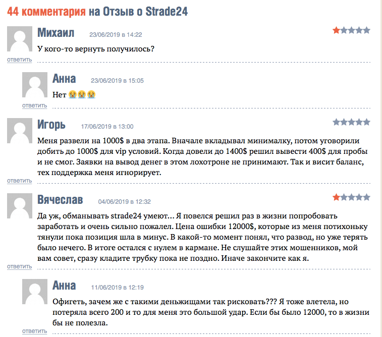 отзывы о брокере