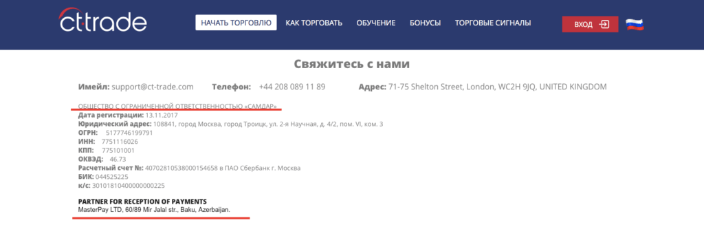контакты ст трейд