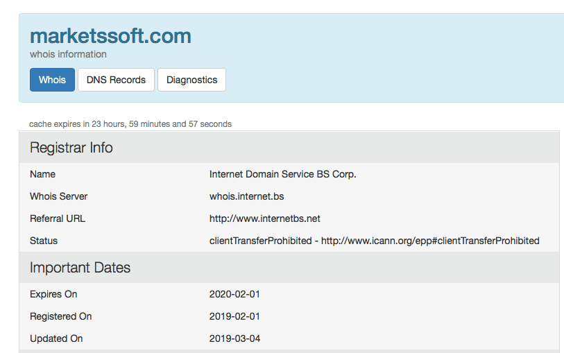 регистрация домена брокера