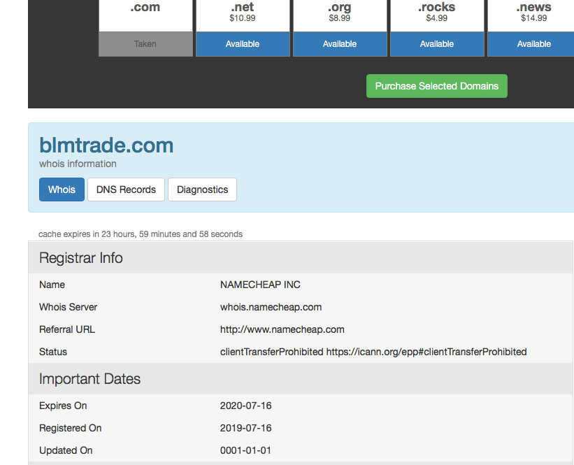 история домена