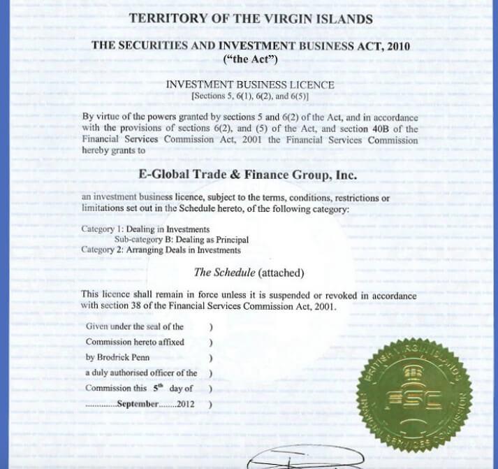 лицензия форексфою