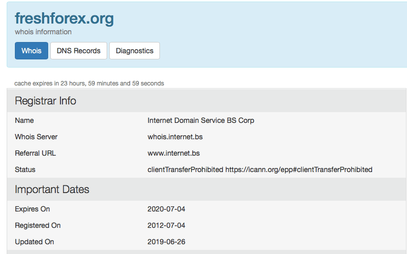 дата покупки домена
