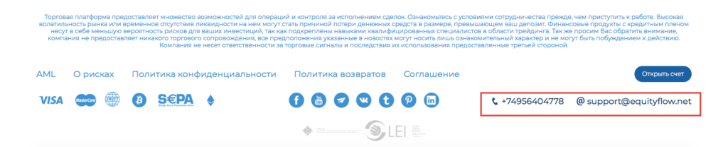 контакты брокера