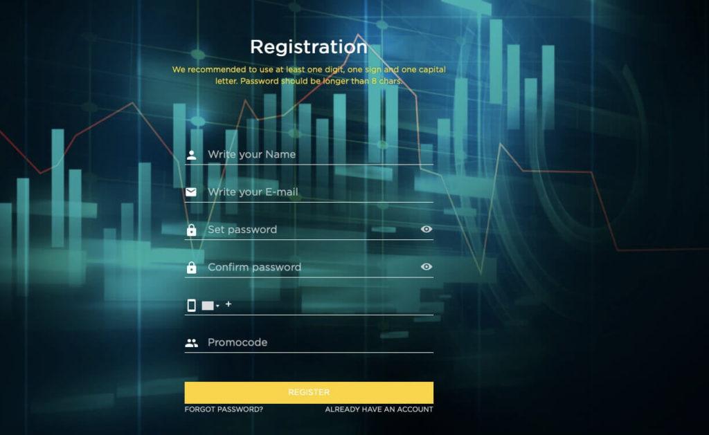 форма регистрации