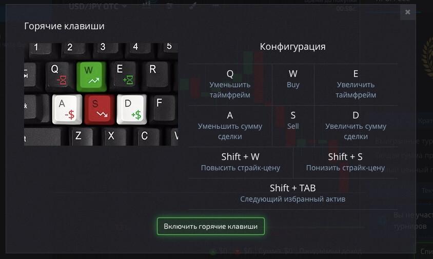 горячие клавиши