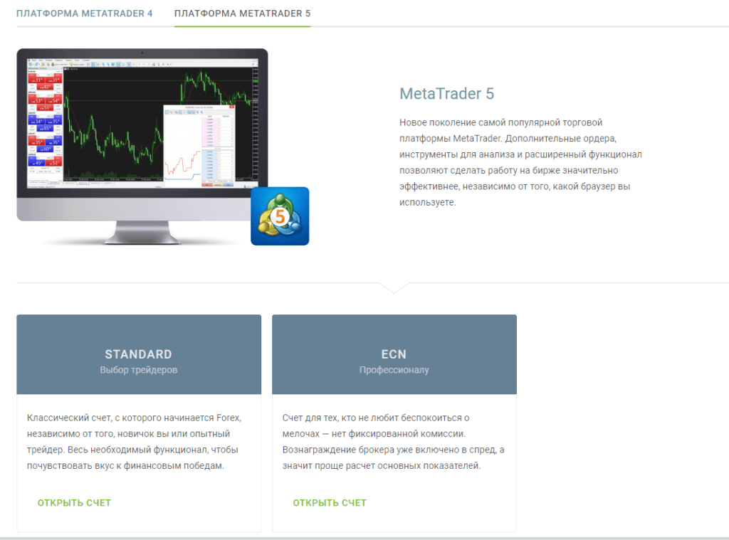 типы счетов
