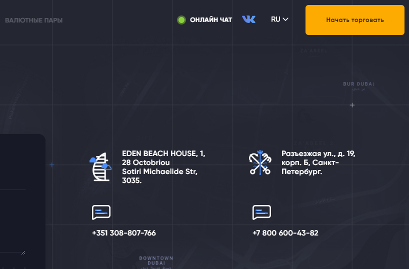 контакты брокера