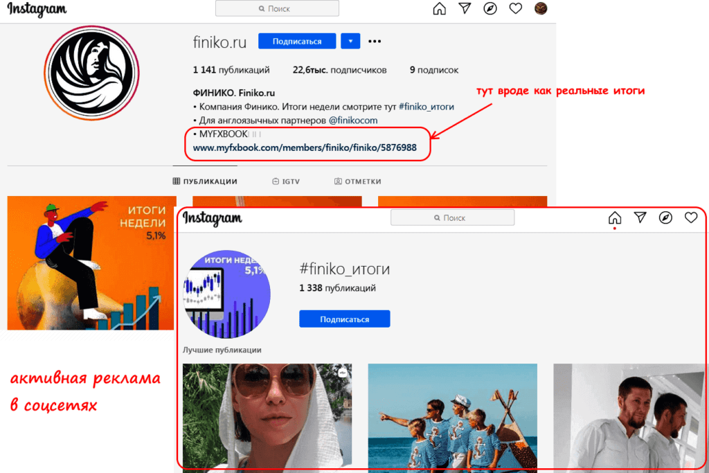 инстаграмм финико