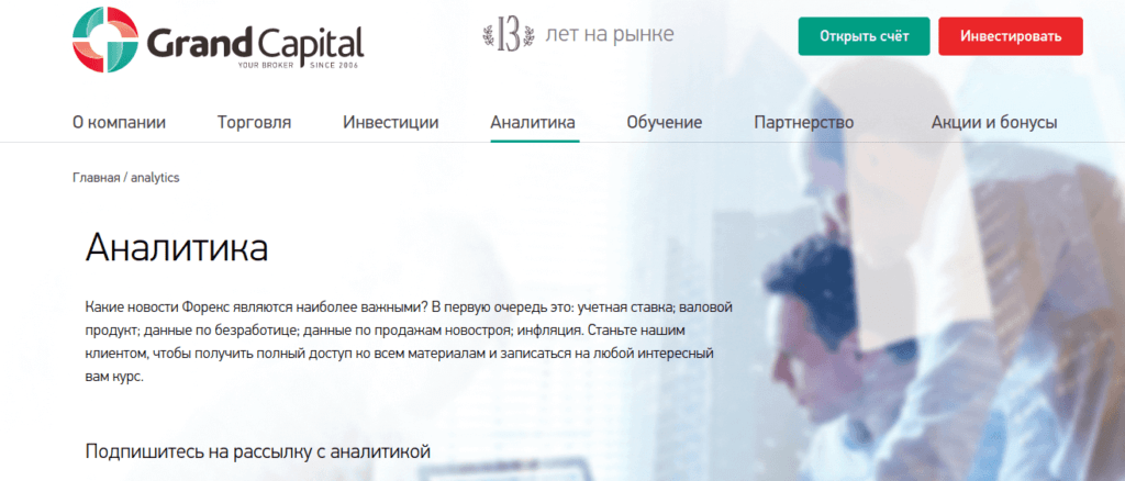 аналитика гранд капитал