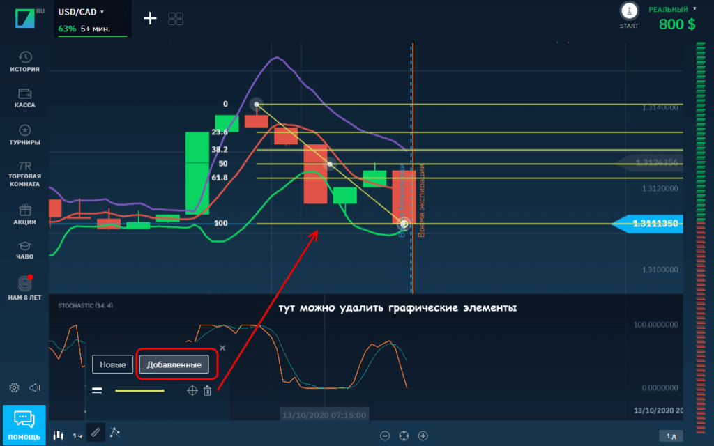 корректировка элементов
