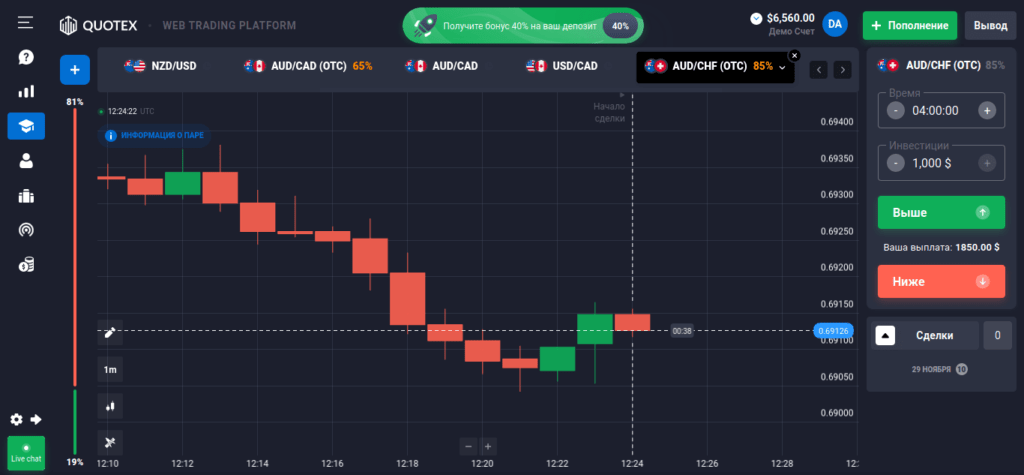 терминал квотекс