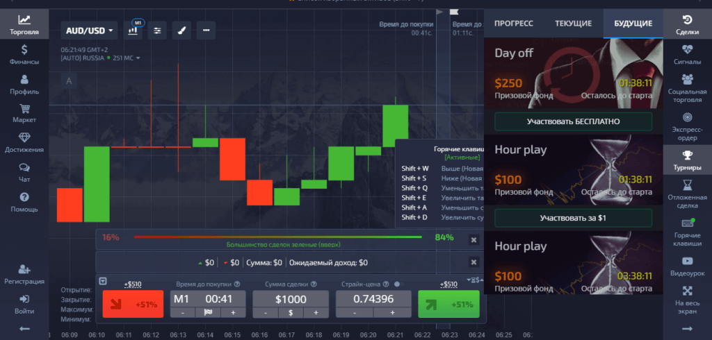 выбор турнира