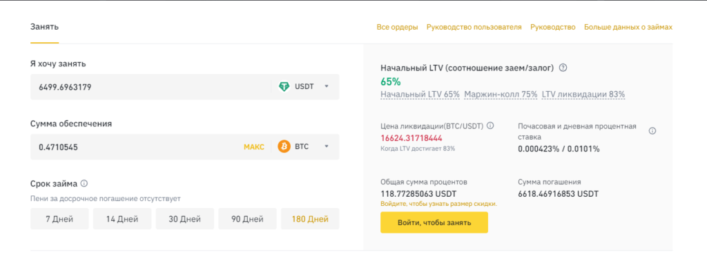 кредит под залог крипты