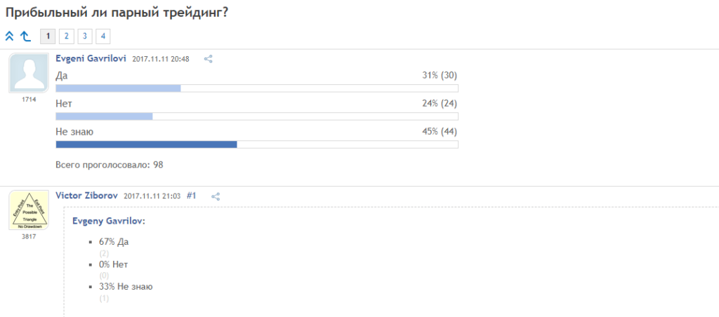отзывы про парный трейдинг