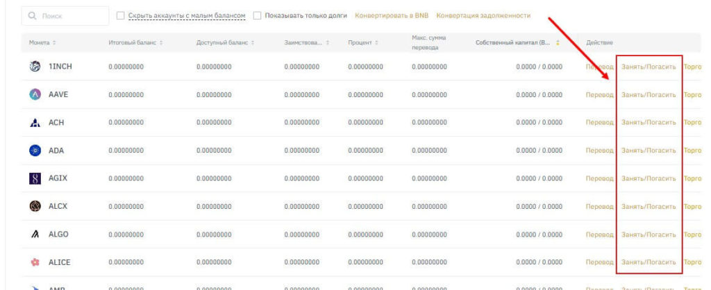 погасить долг