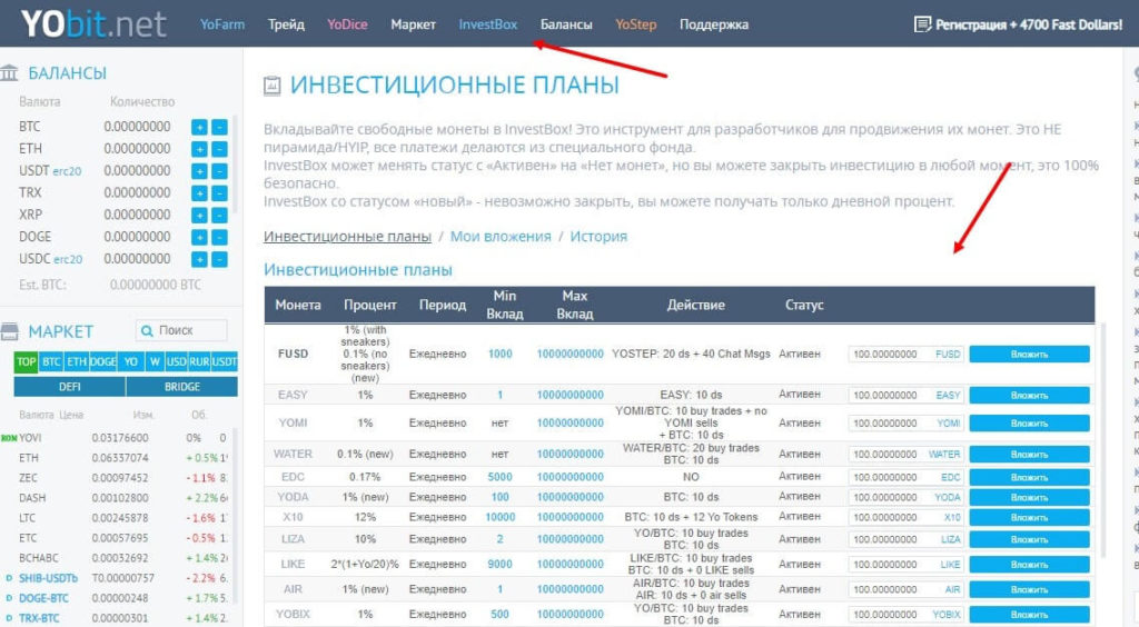 инвестиции в йобит