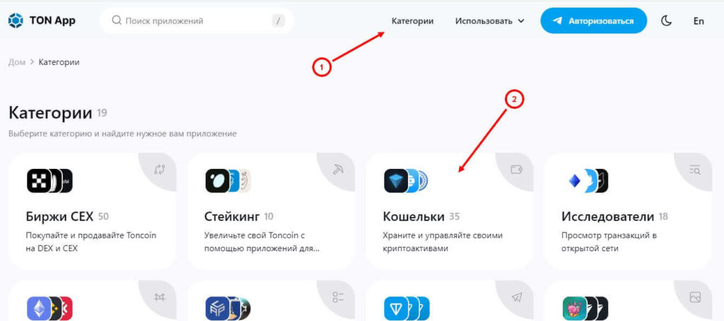 приложение ton