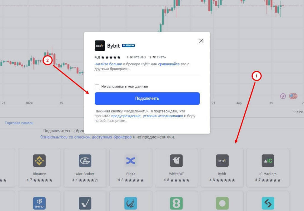подключить байбит