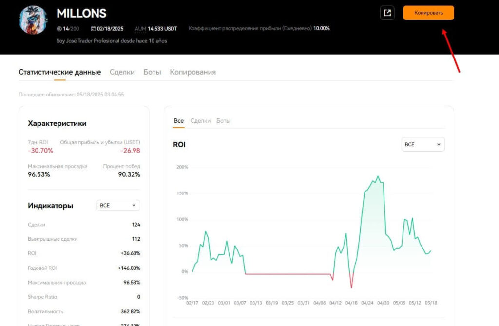 как копировать сделки