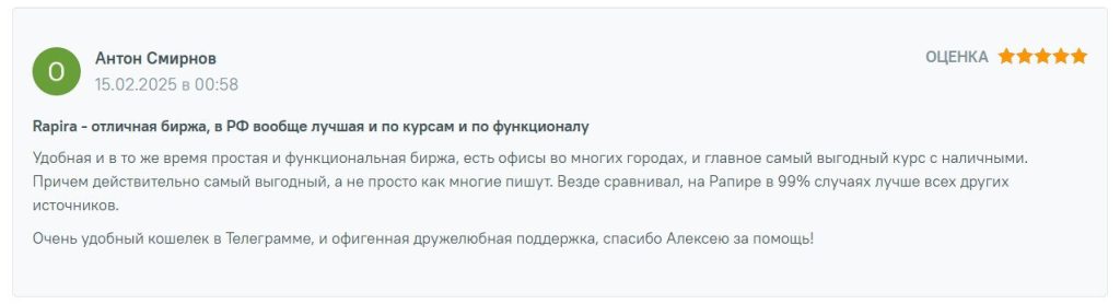 отзыв о бирже